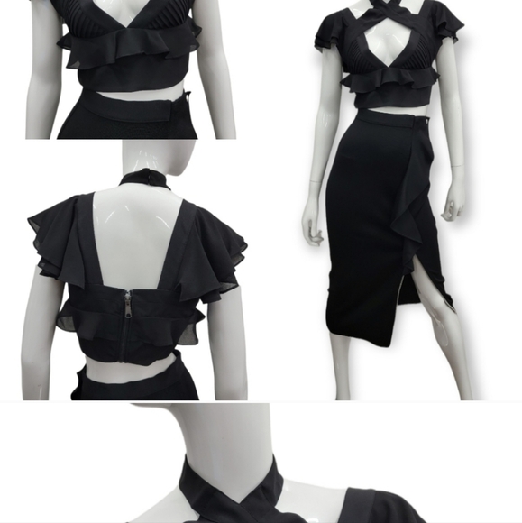 Nasty Gal Fluttered Crop Top - Picture 3 of 4